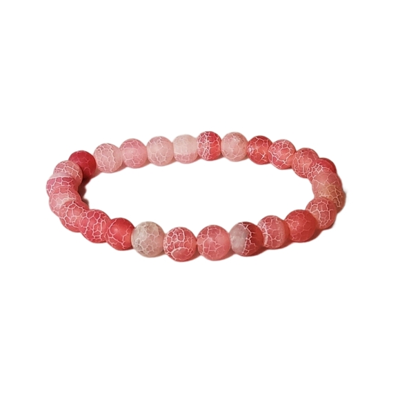 Weathered Pink Natural Stone Bracelet - Picture 3 of 13